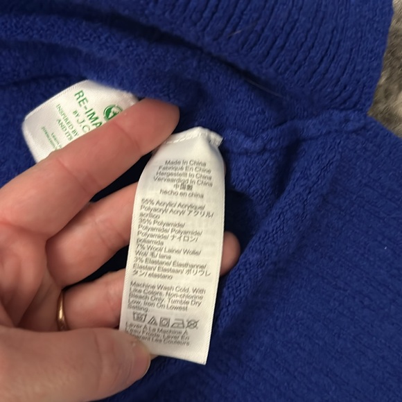 J. Crew cobalt blue Reimagined crew neck sweater - Picture 12 of 12